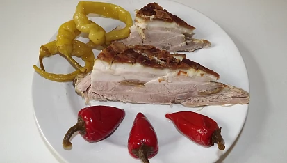 Pečený bůček z Brna