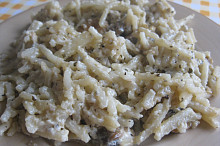 Před posypáním parmezánem.
