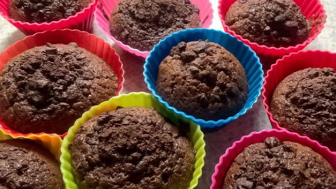 Výborné čokoládové muffiny, Čokoládové muffiny