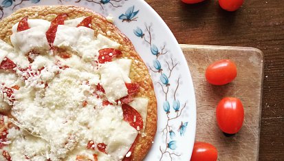 Zdravá pizza z jogurtového těsta, Zdravá pizza z domácího těsta