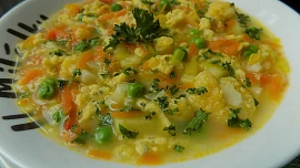 Zeleninová polévka s kapáním
