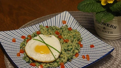 Bulgur se špenátem a ricottou