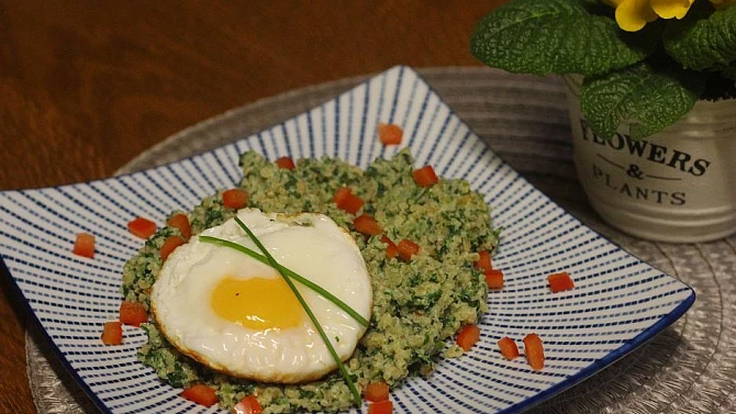 Bulgur se špenátem a ricottou