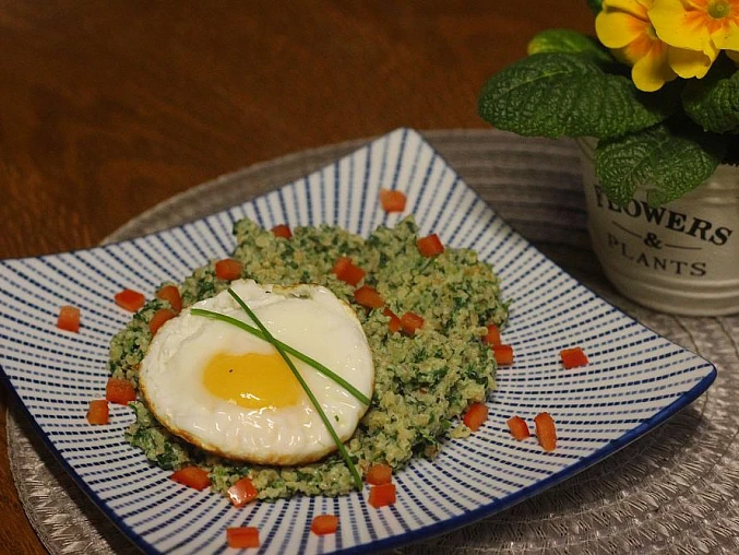 Bulgur se špenátem a ricottou Bulgur se špenátem a ricottou