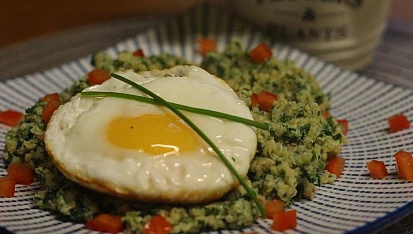 Bulgur se špenátem a ricottou