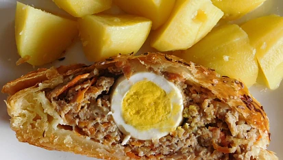 Farmářská sekaná v listovém těstě