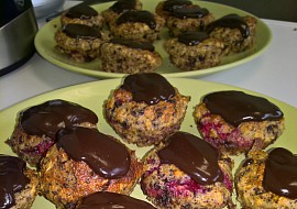 Muffins z ovesnych vlocek a ovocem