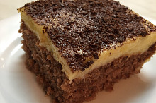 Varianta s kokosem v těstě a banánovým pudink. krémem