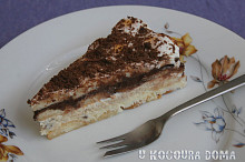 Studený piškotový dort od kocoura