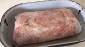 Sušená šunka z vepřové kotlety ve stylu prosciutto