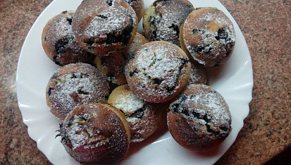 Borůvkové muffiny