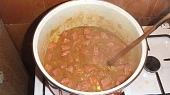 Buřtguláš na škvarcích, A už je to skoro hotové, mňam