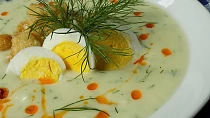 Květáková polévka s koprem