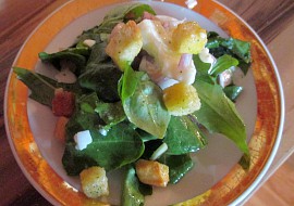 Pampeliškovo-bazalkový salát