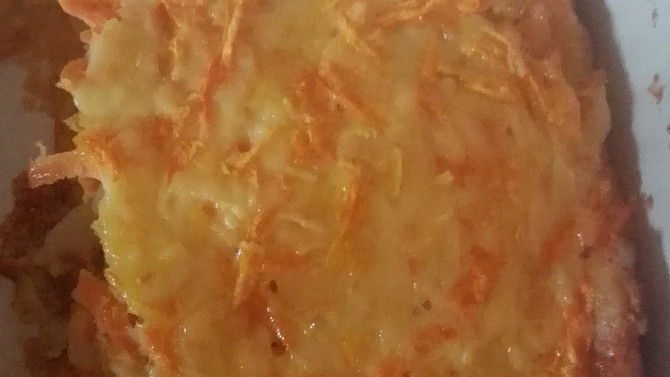 Zapečený pangasius s mrkví a sýrem