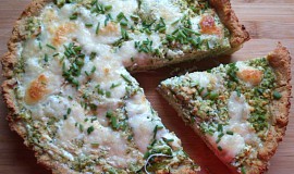 Bramborový koláč s brokolicí a šmakounem