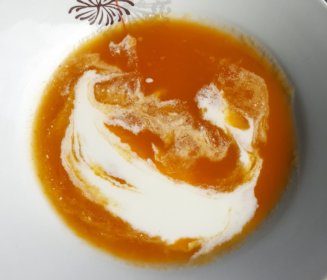 Dýňová polévka s valašskou kyškou