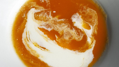 Dýňová polévka s valašskou kyškou
