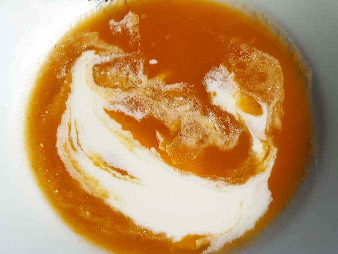 Dýňová polévka s valašskou kyškou