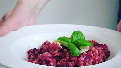 Pohankové rizoto s červenou řepou