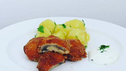 Smažené žampiony