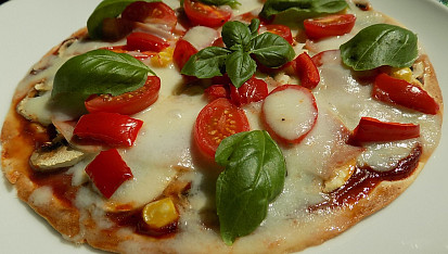 Blesková tortillová "pizza"