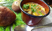 Gulášová polévka s lesními houbami