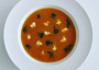 Rajčatová polévka s pohankou a cuketou