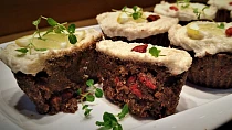 Raw mrkvové muffiny s citronovou polevou