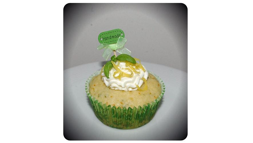 Bazalkovo citronové muffiny / cupcaky