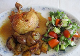 Kuře plněné kořenovou zeleninou