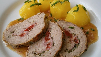 Plněná vepřová sekaná