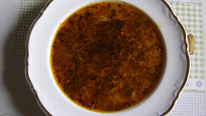 Polévka z hlívy á la "dršťkovka"