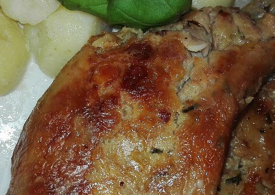 Taťkovo pečené kuře s nádivkou