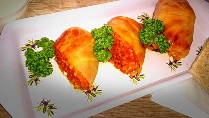 Zelné závitky v rajské šťávě (holubky), Zapečené holubky 