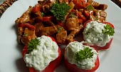 Chilli nudličky z krkovice s tzatziki