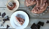 Čokoládový dortík se sametovým čokoládovým mascarpone krémem