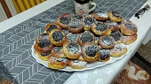 Cuketové koláčky s povidly, povidlové a makové