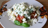 Šopský salát se zeleným dresingem (Šopský salát od kocoura)