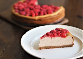 Zdravý malinový cheesecake (Malinový cheesecake)