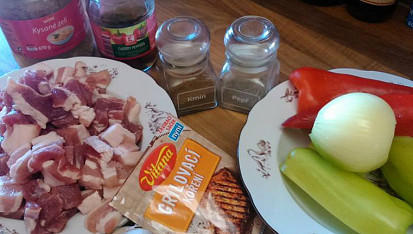 Andělské zvony, ingredience pohromadě.