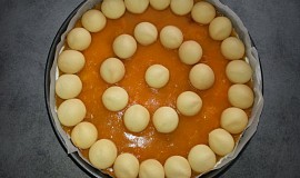 Nepečený meruňkový dort
