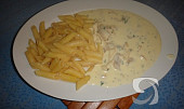 Penne se sýrovou omáčkou