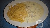 Penne se sýrovou omáčkou