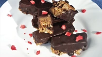 Banánový flapjack v čokoládě