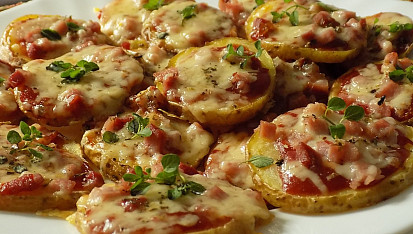 Bramborové "mini pizzy"