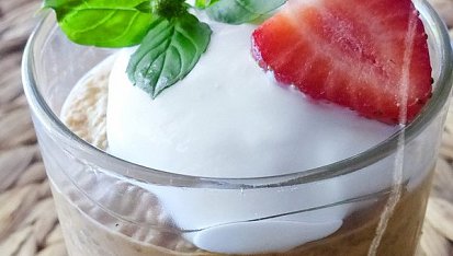 Broskvový chia pudink