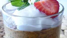 Broskvový chia pudink