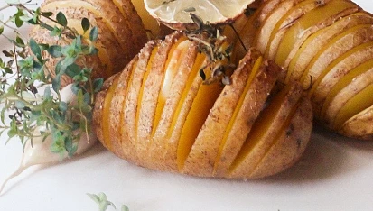 Citronové brambory Hasselback