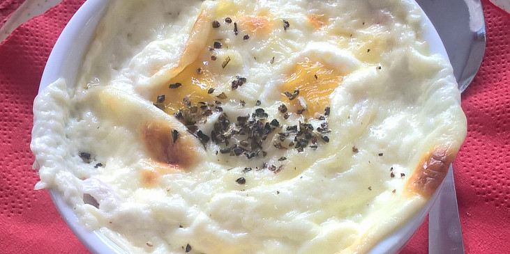 Dobrá snídaně - vejce z trouby